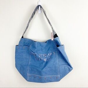 Victoria’s Secret Denim Tote Bag NWT‎